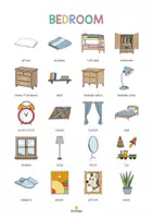 Vista previa - Manualidades / Dibujos para colorear - BEDROOM: Paquete XXL de materiales para la clase de inglés (Dormitorio) - página 3