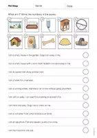 Vista previa - Hojas de trabajo - Pet Shop / Tienda de animales: What am I? - Worksheet (Hoja de trabajo de inglés) - página 3
