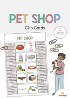 Vista previa - Juegos / Gamificación - Pet Shop / Tienda de animales: Clip Cards (Tarjetas de pinza para la clase de inglés) - Portada