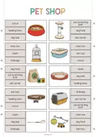 Vista previa - Juegos / Gamificación - Pet Shop / Tienda de animales: Clip Cards (Tarjetas de pinza para la clase de inglés) - página 2