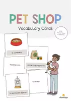 Vista previa - Manualidades / Dibujos para colorear - Pet Shop / Tienda de animales: Vocabulary Cards (Tarjetas de palabras) - Portada