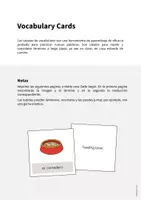Vista previa - Manualidades / Dibujos para colorear - Pet Shop / Tienda de animales: Vocabulary Cards (Tarjetas de palabras) - página 1