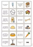 Vista previa - Manualidades / Dibujos para colorear - Pet Shop / Tienda de animales: Reading Domino (Juego para la clase de inglés) - página 3