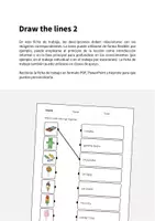 Vista previa - Hojas de trabajo - Sweets / Dulces: Draw the lines 2 (Hoja de trabajo de inglés) - página 1