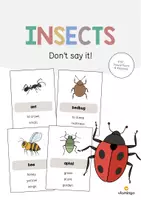 Vista previa - Juegos / Gamificación - Insects / Insectos: Don’t say it! (Juego para la clase de inglés) - Portada
