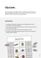 Vista previa - Juegos / Gamificación - Insects / Insectos: Clip Cards (Tarjetas de pinza para la clase de inglés) - página 1