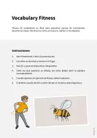 Vista previa - Juegos / Gamificación - Insects / Insectos: Vocabulary Fitness (Fitness de vocabulario) - página 1