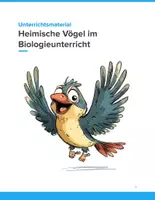 Vorschau - Arbeitsblätter - Heimische Vögel entdecken – Biologie-Unterrichtsmaterial SEK I (Arbeitsblätter & Aufgabenpaket) - Deckblatt