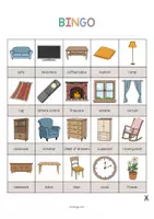 Vista previa - Juegos / Gamificación - Living Room / Sala de estar: Bingo (Juego para la clase de inglés) - página 2
