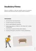 Vista previa - Juegos / Gamificación - Living Room / Sala de estar: Vocabulary Fitness (Fitness de vocabulario) - página 1