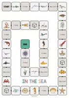 Vista previa - Juegos / Gamificación - In the Sea / En el mar: Vocabulary Game (Juego para la clase de inglés) - página 2