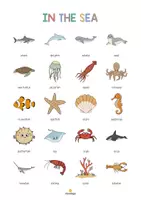 Vista previa - Manualidades / Dibujos para colorear - IN THE SEA: Paquete XXL de materiales para la clase de inglés (En el mar) - página 3