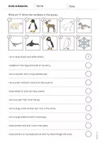 Vista previa - Hojas de trabajo - Arctic & Antarctic / Ártico y Antártida: What am I? - Worksheet (Hoja de trabajo de inglés) - página 2