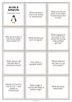 Vista previa - Tarjetas / Manipulativos - Arctic & Antarctic / Ártico y Antártida: Smalltalk Cards (Tarjetas de conversación) - página 2