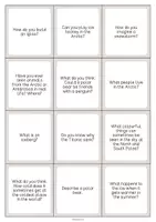 Vista previa - Tarjetas / Manipulativos - Arctic & Antarctic / Ártico y Antártida: Smalltalk Cards (Tarjetas de conversación) - página 3