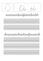 Vorschau - Arbeitsblätter - Ei SchreibLeseblatt - Seite 1