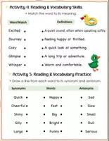 Aperçu - Feuilles d'exercices - Fun With Words Journey into sentences - Page 3