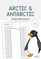Vista previa - Hojas de trabajo - Arctic & Antarctic / Ártico y Antártida: Draw the lines 3 (Hoja de trabajo de inglés) - Portada