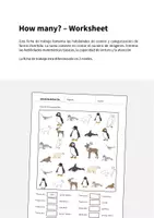 Vista previa - Hojas de trabajo - Arctic & Antarctic / Ártico y Antártida: How many? – Worksheet (Hoja de trabajo de inglés) - página 1