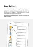 Vista previa - Hojas de trabajo - Clothes / Ropa: Draw the lines 2 (Hoja de trabajo de inglés) - página 1