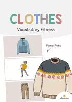 Vista previa - Juegos / Gamificación - Clothes / Ropa: Vocabulary Fitness (Fitness de vocabulario) - Portada