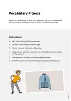 Vista previa - Juegos / Gamificación - Clothes / Ropa: Vocabulary Fitness (Fitness de vocabulario) - página 1