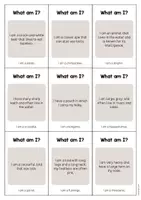 Vista previa - Tarjetas / Manipulativos - Zoo Animals / Animales del zoo: What am I? - Cards (Juego de adivinanzas para la clase de inglés) - página 3