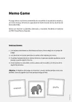 Vista previa - Juegos / Gamificación - Zoo Animals / Animales del zoo: Memo Game (Juego para la clase de inglés) - página 1