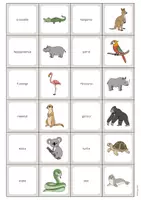 Vista previa - Juegos / Gamificación - Zoo Animals / Animales del zoo: Memo Game (Juego para la clase de inglés) - página 3