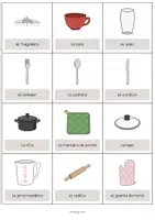 Vista previa - Manualidades / Dibujos para colorear - KITCHEN: Paquete XXL de materiales para la clase de inglés (Cocina) - página 3