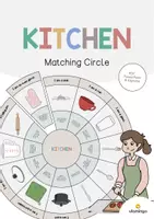 Vista previa - Juegos / Gamificación - Kitchen / Cocina: Matching Circle (Rompecabezas circular para la clase de inglés) - Portada