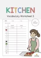 Vista previa - Hojas de trabajo - Kitchen / Cocina: Vocabulary Worksheet 3 (Hoja de trabajo de inglés) - Portada