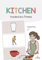 Vista previa - Juegos / Gamificación - Kitchen / Cocina: Vocabulary Fitness (Fitness de vocabulario) - Portada