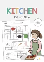 Vista previa - Hojas de trabajo - Kitchen / Cocina: Cut and Glue (Hoja de trabajo de inglés) - Portada