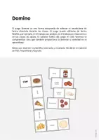 Vista previa - Juegos / Gamificación - Pizza: Domino (Juego para la clase de inglés) - página 1