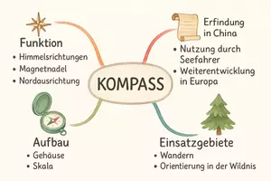 Vorschau - Arbeitsblätter - Lernposter + Arbeitsblatt "Kompass" + Onlineübung & MP3 + Mindmap + Infografik - Seite 3