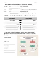 Vorschau - Arbeitsblätter - The message - a short story with direct and indirect / reported speech - Seite 1