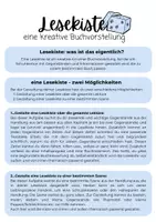 Vorschau - Unterrichtsreihen - Lesekisten gestalten - universell einsetzbar - Seite 1