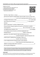 Vorschau - Arbeitsblätter - Arbeitsblätter "Was sind germanische Sprachen?" + Lösung & MP3 + - Deckblatt