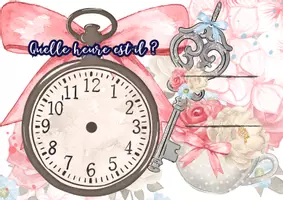 Vorschau - Spiele - Quelle heure est-il ? Die Uhr stellen (Alice in Wonderland Edition) - Seite 1