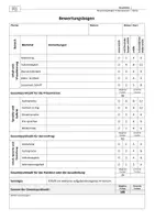 Vorschau - Arbeitsblätter - Bewertungsbogen: Referate und Präsentationen - Seite 1