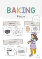 Vista previa - Juegos / Gamificación - Baking / Hornear: Puzzle (Rompecabezas para la clase de inglés) - Portada