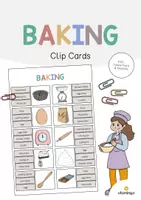 Vista previa - Juegos / Gamificación - Baking / Hornear: Clip Cards (Tarjetas de pinza para la clase de inglés) - Portada