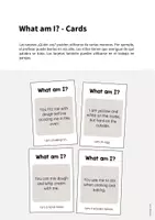 Vista previa - Tarjetas / Manipulativos - Baking / Hornear: What am I? - Cards (Juego de adivinanzas para la clase de inglés) - página 1