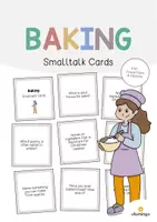 Vista previa - Tarjetas / Manipulativos - Baking / Hornear: Smalltalk Cards (Tarjetas de conversación) - Portada