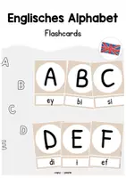 Vorschau - Präsentationen/Tafelbilder - Englisches Alphabet - Flashcards - Deckblatt
