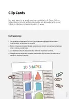 Vista previa - Juegos / Gamificación - 3D Shapes / Figuras 3D: Clip Cards (Tarjetas de pinza para la clase de inglés) - página 1