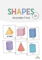 Vista previa - Juegos / Gamificación - 3D Shapes / Figuras 3D: Accordion Fold (Juego para la clase de inglés) - Portada