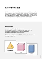 Vista previa - Juegos / Gamificación - 3D Shapes / Figuras 3D: Accordion Fold (Juego para la clase de inglés) - página 1