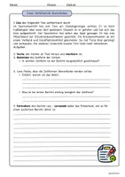 Vorschau - Arbeitsblätter - Zeitformen untersuchen und Berichte überarbeiten (inkl. Musterlösung) - Seite 1